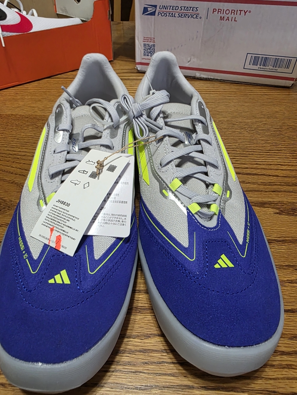 Adidas F50 Freestyle Messi Men's Athletic Sneakers in Blue, Gray